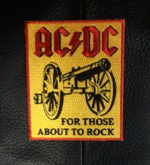 рок нашивка AC/DC For Those About to Rock бродирана