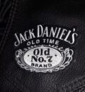 Бродирана рокерска нашивка за елек Jack Daniel's Old No. 7 в черно и бяло