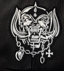 Рокерска нашивка за елек Motorhead Snaggletooth с вериги