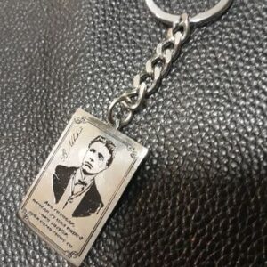 Васил Левски на стоманен ключодържател