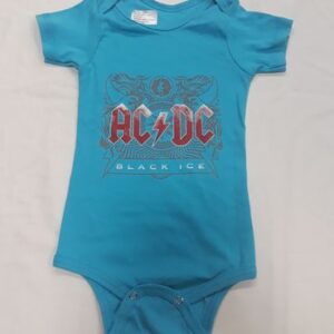 Бебешко синьо боди на AC/DC