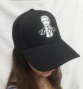 Мъжка бейзболна шапка Васил Левски черна с бяла бродерия