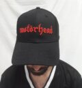 Мъжка шапка с козирка Motorhead с червена масивна бродерия