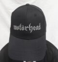 Шапка с козирка мъжка MOTORHEAD черна със сива 3D бродерия