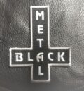 Метъл нашивка Black Metal Inverted Cross бродирана емблема