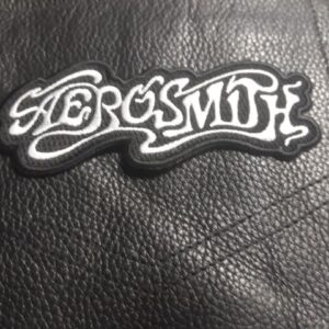 нашивка Aerosmith Logo изцяло бродирана бяла емблема