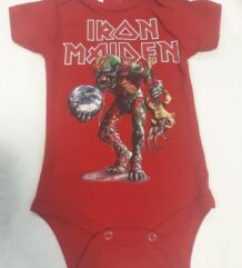 Бебешко боди на Iron Maiden в червено