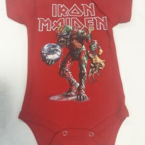 Бебешко боди на Iron Maiden в червено