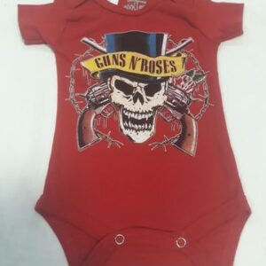 Детско червено боди на Guns N' Roses
