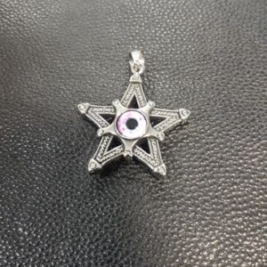 Масивен медальон пентаграм от стомана - Hover Image