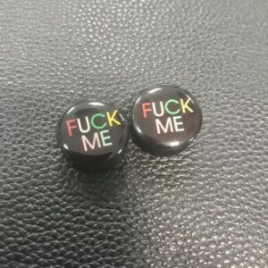 Флеш за ухо 18 мм с надпис fuck me качествен дизайн - Hover Image