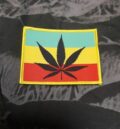 Нашивка Cannabis Rasta Flag везана емблема за дрехи