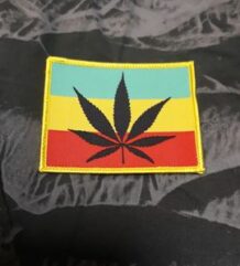Нашивка Cannabis Rasta Flag везана емблема за дрехи
