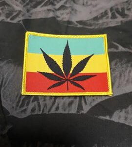 Нашивка Cannabis Rasta Flag везана емблема за дрехи