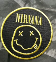 Метъл нашивка Nirvana Smiley Logo изцяло бродирана емблема