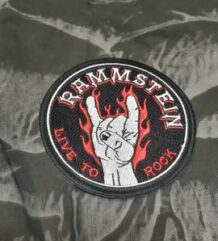Метъл нашивка Rammstein Live to Rock бродирана емблема