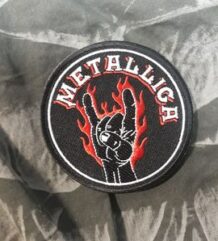 метъл нашивка Metallica Heavy Metal Sign кръгла емблема
