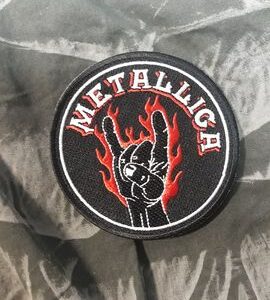 метъл нашивка Metallica Heavy Metal Sign кръгла емблема