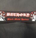 Метъл нашивка Bathory Black Metal Hordes дълга везана емблема