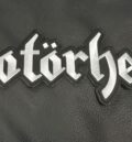 Метъл нашивка Motorhead бродирана в сиво за гръб на яке