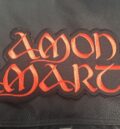 Голяма везана рокерска нашивка за елек с огнено лого на Amon Amarth