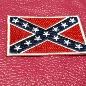 Нашивка Rebel Flag среден размер изцяло бродирана