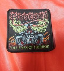 Везана нашивка на Possessed с череп и логото на бандата от албума The Eyes of Horror