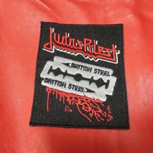 Бродирана нашивка Judas Priest British Steel с бръснарско ножче