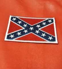 Рок нашивка Rebel Flag Конфедерация бродирано знаме за елек