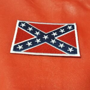 Рок нашивка Rebel Flag Конфедерация бродирано знаме за елек