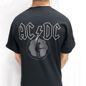 Черна памучна тениска на AC/DC Black Ice - Hover Image
