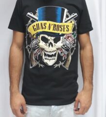 Супер тениска на Guns N' Roses с череп