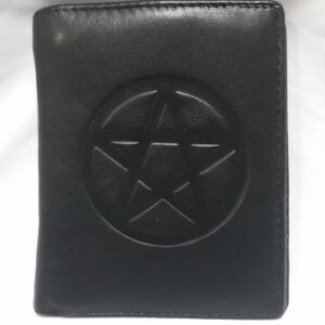 Качествен готик портфейл с щампа пентаграма - Hover Image