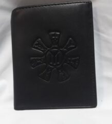 Черен мъжки портфейл от истинска кожа