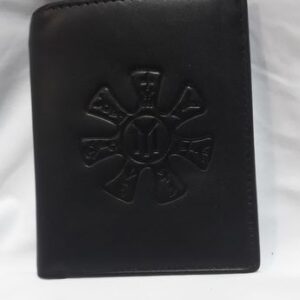 Черен мъжки портфейл от истинска кожа