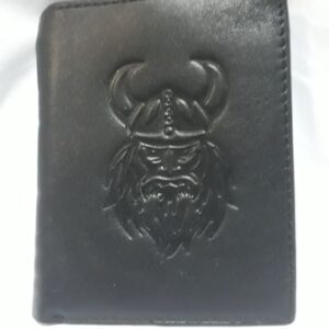 Черен мъжки портфейл с Викинг