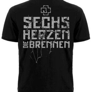 Метъл тениска на Rammstein – Sechs Herzen Brennen - Hover Image