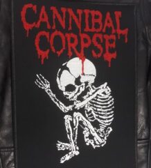 Голяма нашивка за гръб на Cannibal Corpse бродиран скелет