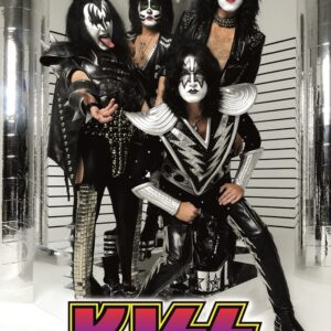 Плакат Kiss с бандата в цветно