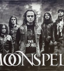 Плакат Moonspell с бандата, черно бял
