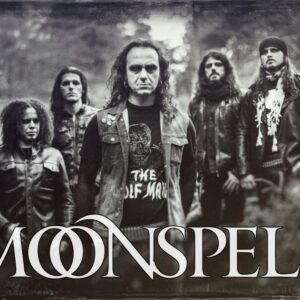 Плакат Moonspell с бандата, черно бял