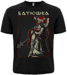 Мъжка тениска с щампа Batushka на предната част с иконографски мотив