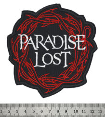 Голяма метъл нашивка Paradise Lost Gothic с червени бодли