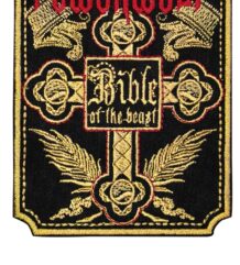 Метъл нашивка Powerwolf Bible of the Beast със златна бродерия