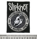 Бродирана метъл нашивка Slipknot Des Moines с череп на козел