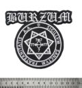 Бродирана метъл нашивка Burzum Sigillum Sanctum с окултен символ и лого