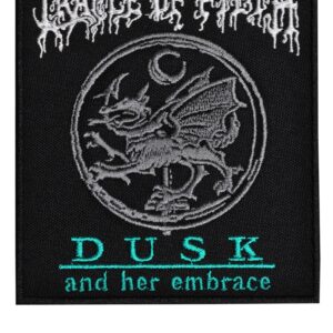 Бродирана метъл нашивка Cradle of Filth Dusk and Her Embrace с дракон