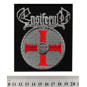 Метъл нашивка Ensiferum Shield Logo бродиран щит с лого