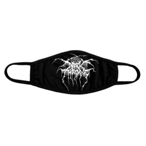 Черна предпазна маска за лице с лого на блек метъл групата Darkthrone