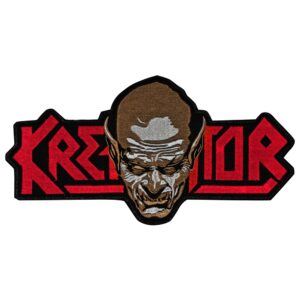 Голяма бродирана метъл нашивка Kreator с логото и главата на демона